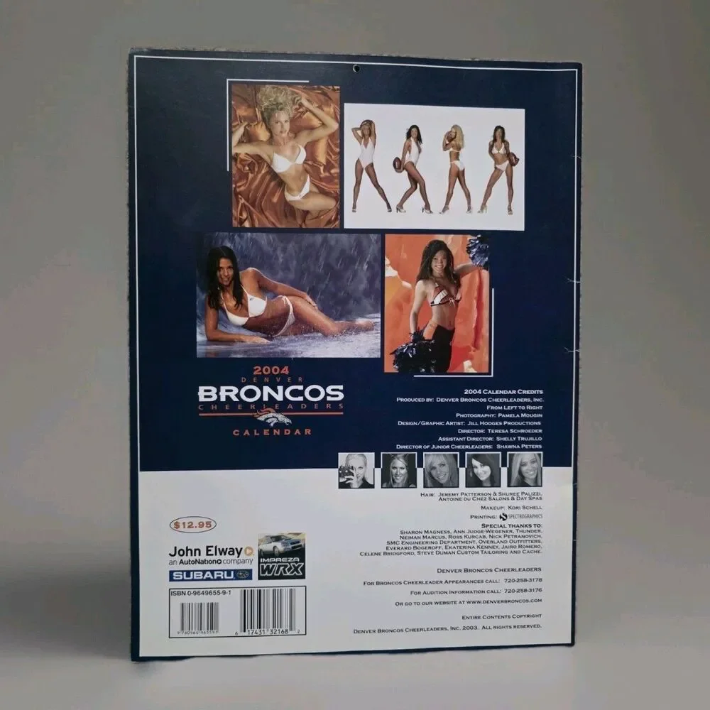 2004 Denver Broncos Cheerleaders Calendar Y2K 2K RARE!